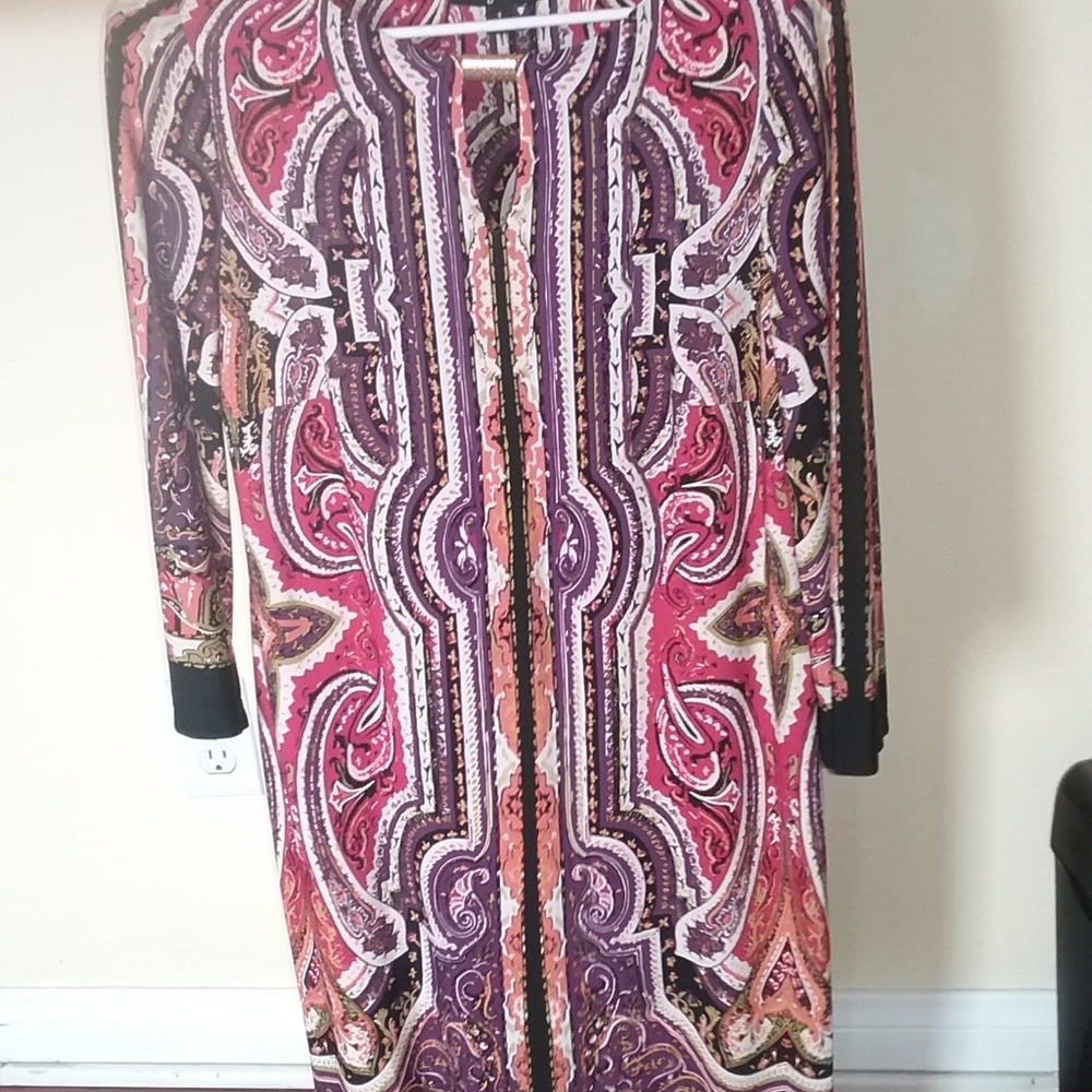 Multi-color Paisley Dress Small